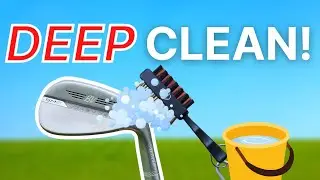 HOW to CLEAN your GOLF CLUBS! *Grips Included*