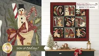 Introducing: Merrie Christmas BOM with Shabby Fabrics