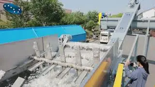 500kg PP PE film washing line tested in sevenstars factory plastic recycling