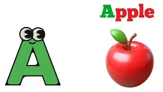English Alphabet| A for Apple 🍎| Learn A to Z  words in English and Hindi...