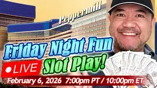 🛑 LIVE Slot Play! Friday Night Slots from the Peppermill Casino! #LiveSlots #shortfeed #LiveCasino