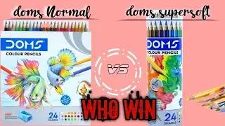 Doms normal pencil vs Doms supersoft colour pencil - everything test
