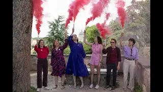 Pink smoke rises in Rome at the 2025 conclave