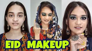 Blue #Eid Makeup Tutorial 2021🧕💙| Step by Step Tutorial for Beginners with Affordable products#grwm