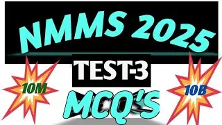 NMMS Test-3 @a2zinfo528 #nmms #exam #social #education #freeonlineclasses