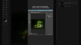 Image Rotation with Ruler Tool in Photoshop | #shorts