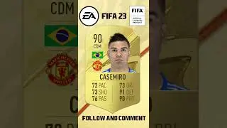Casemiro 🔥😱🇧🇷 FIFA 23 ratings and beyond 🥵 #fifa22 #shorts #ultimateteam #manchesterunited #fifa23