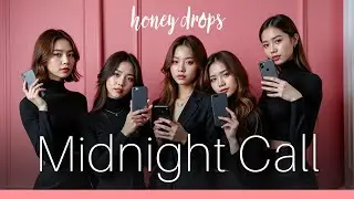 Midnight Call by Honey Drops (Lyrics Video) Kpop Girl Group AI