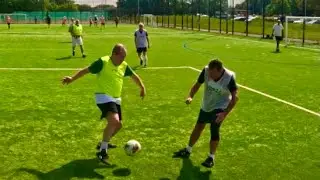 19 June 2024: Sharp-shooting Chris gets another to level Mike Richards' goal, David M hits post, 1-1