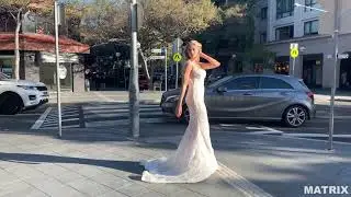 EXCLUSIVE Australian Model Natalie Roser Spotted Modelling Wedding Dresses In Double Bay