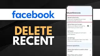 How To Delete Recent Ad Activity On Facebook