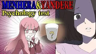 【Manga dub】When Yandere and Menhera did a psychological test, the result was unexpected
