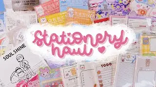 &bull;. Huge Stationery Haul Super Murah! Sticker, Buku Journal, Memo pad mulai dari 4.000 an aja! .&bull;