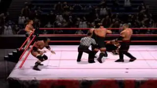 HBK, HHH, Shane vs Umaga, Big Show, Kane (6-man Elimination Tag) - WWE Smackdown vs Raw 2007 (PS2)