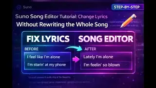 Suno Song Editor Tutorial: Change Lyrics Without Rewriting the Whole Song