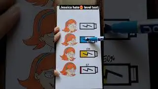 Rick and Morty ( Jessica ) anger😡 level test #shorts #art #viralshort #satisfying #fun