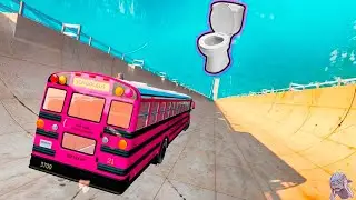 Top 50 School Bus Jumps & Crashes &ndash; BeamNG Drive Bus Madness Compilation