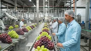 Inside a Modern Raisin Factory | From Fresh Grapes to Perfect Dried Raisins (Full Process)