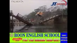 Under the pressure of a sand-laden vehicle, the bridge over the Mujnai River collaps