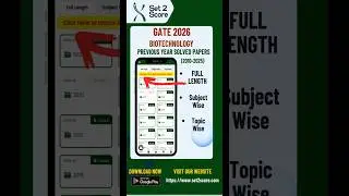 GATE  Biotechnology  Previous Year Solved Papers (2010-2025)#gate2026 #gate #biotechnology #biotech