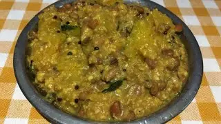 poosanikai erissery recipe in Tamil / pumpkin erissery / poosanikai kootu