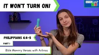Philippians 4:4-5 | Bible Verses to Memorize for Kids with Actions | Responsibility for Kids, Week 1