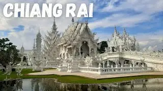 Northern Thailand: Outside Chiang Rai City - Blue & White Temples |Wonderful Architecture | เชียงราย