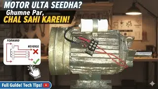 How to change motor direction of rotation connection || motor clockwise || anticlockwise connection