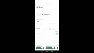 Security bank mobile application transferring money to Gcash.
