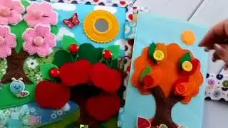 #babybook #busybook #softbook #quietbook Книжка для Моны.