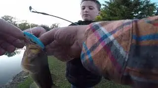 Father VS Son Bass Fishing