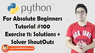 Regex Exercise 11 Solutions | Python Tutorials For Absolute Beginners In Hindi #100