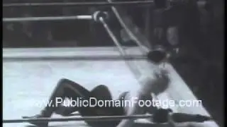 Female Wrestlers Public Domain Archival Stock Footage PublicDomainFootage.com