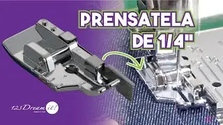 C&oacute;mo usar el prensatela de 1/4 pulgada SA-185 perfecto para patchwork
