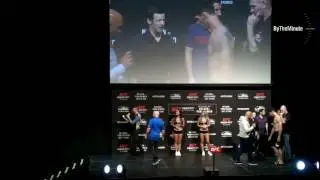 UFC Glasgow ceremonial weigh in highlights