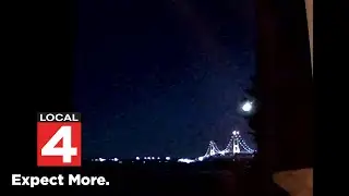 Incredible video shows meteor lighting up sky over Mackinac Bridge