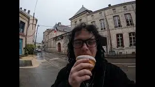 Jay Eating A Croissant In France