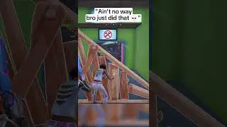 Ain&rsquo;t no way bro just did that 💀 #fortnite