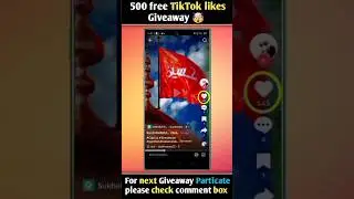 free TikTok likes giveaway 🤯 | how to increase tiktok likes | TikTok par likes Kaisa badhaye#short