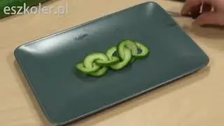 # 21 Свободных растительная резьба конечно огурец цепь / Vegetable carving course cucumber chain