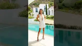 In Our Hearts Denim Mini Dress in White by Lisa Maree