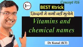 Best trick I Vitamins and Chemical names I NEET I #DrKunal(KT) #shorts
