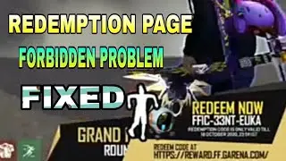 forbidden problem solved in freefire | redemption page not opening redeem page forbidden problem
