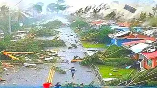SUPER TYPHOON UWAN IN THE PHILIPPINES DESTROY CAR AND HOMES