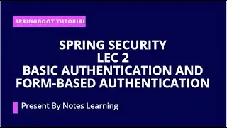 Basic Authentication and form-based Authentication