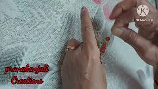 How To Make a Beaded Strawberry 🍓 coaster/motyachi coaster/moti/পুঁথির coaster/mat