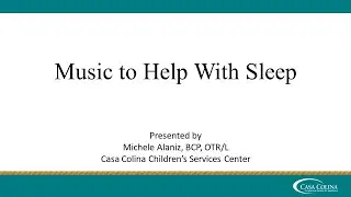 Music to Help With Sleep