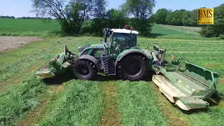 Gras mähen/wenden/ schwaden /silieren 2017- 1.Schnitt für Milchkühe, Harvesting, Grass silage