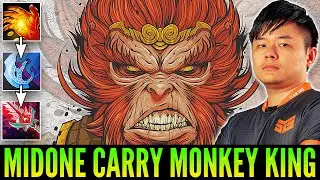 MIDONE Carry Monkey King | Prefer Manta-Bloodhorn Build Before He Get BKB vs So Many Disablers