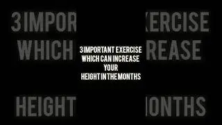 3 important exercise which can increase your height in the months #increaseheightnaturally #height